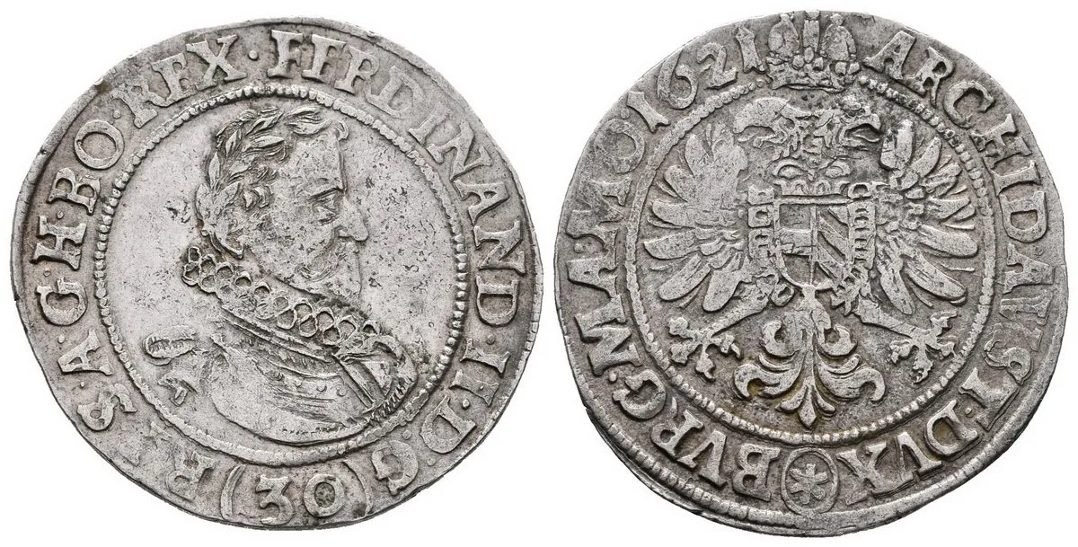 Ferdinand II., 1619 - 1637 (Mince kiprová) — 1