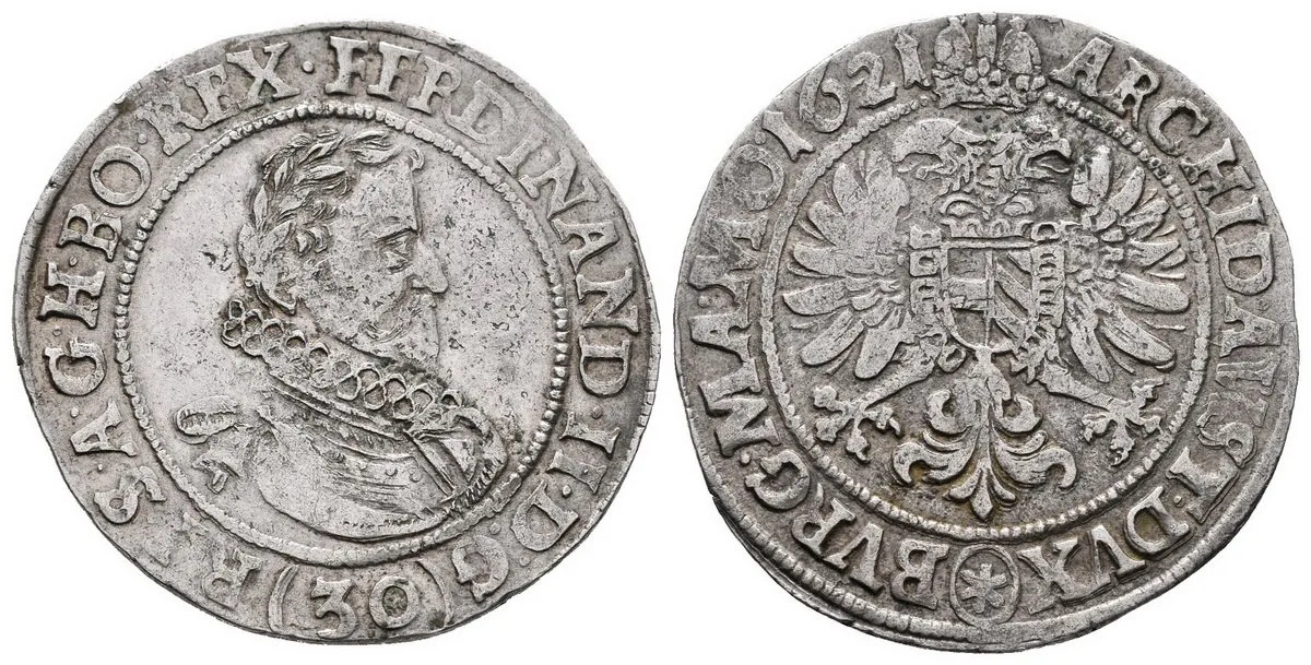 Ferdinand II., 1619 - 1637 (Mince kiprová) — 1