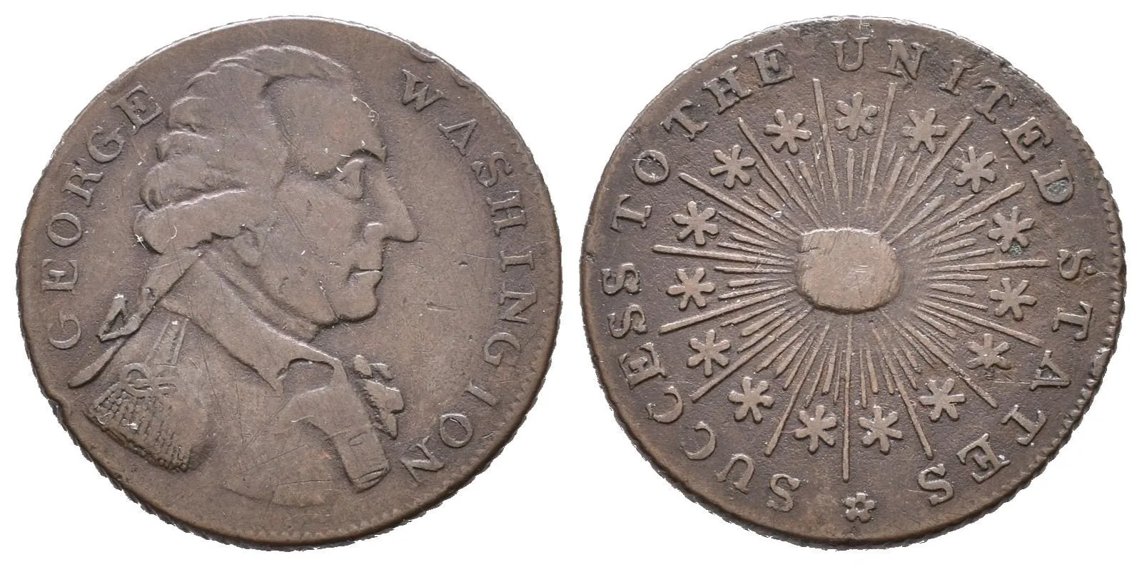 AE Žeton b.l. (1795/pol. 19. stol.) - Washington Success Medal, — 1