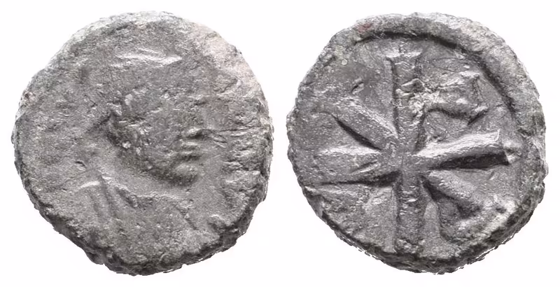 Justin I., pentanummium, Konstantinopol, Sear 93