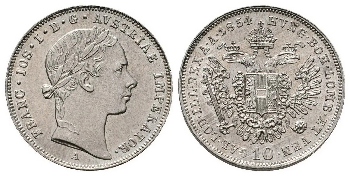 Konvenční měna, 1848 - 1857 — 1
