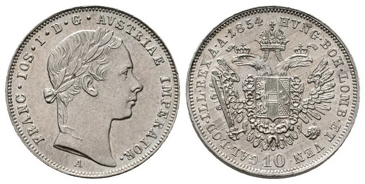 Konvenční měna, 1848 - 1857 — 1