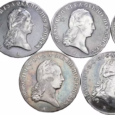 Soubor mincí - Tolar křížový 1784 B, Kremnica - Josef II.,