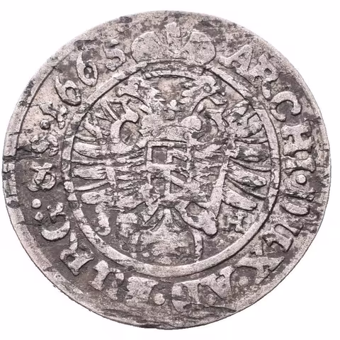 3 Krejcar 1665 SH, Vratislav-Hammerschmidt, Hal.1618,