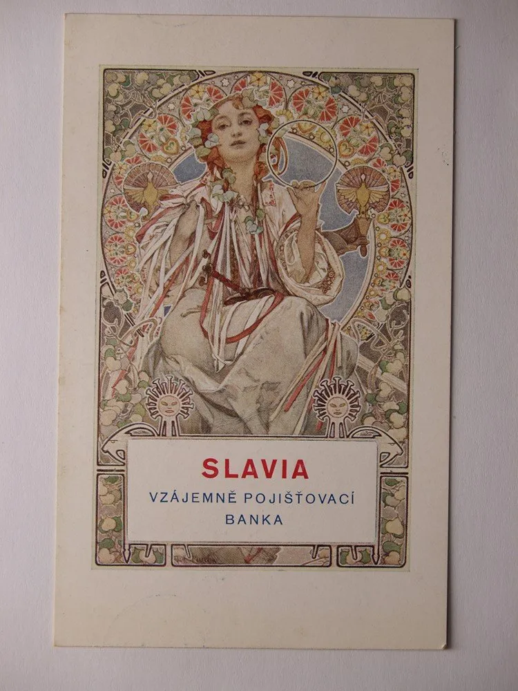 Umělecké - Alfons Mucha, Banka Slavia — 1