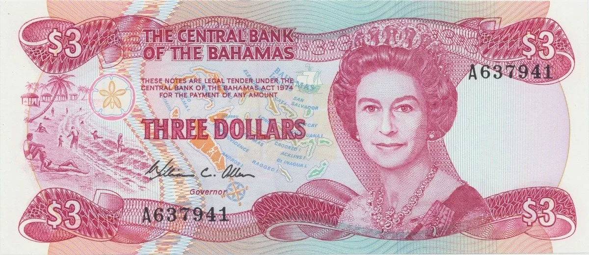 Bahamy, 3 Dollars (1984), P.44