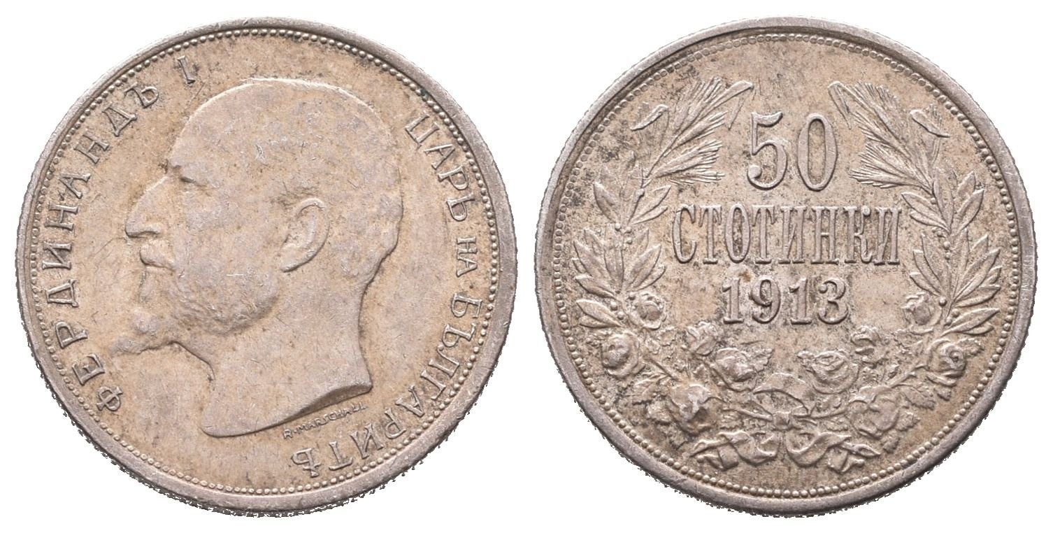 Bulharsko, 50 Stotinek 1913