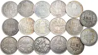 Soubor mincí - 1 Koruna 1894, 1899, 1912, 1913, 1914, 1915 a 1916 BZ + — 1