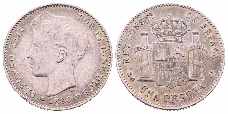 Španělsko, Peseta 1899 SGV