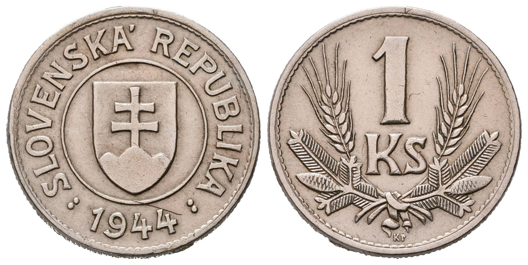 1 Koruna 1944, vzácná