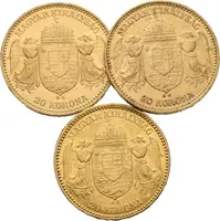 20 Koruna 1894 KB, 1897 KB, 1898 KB - fotografie 2