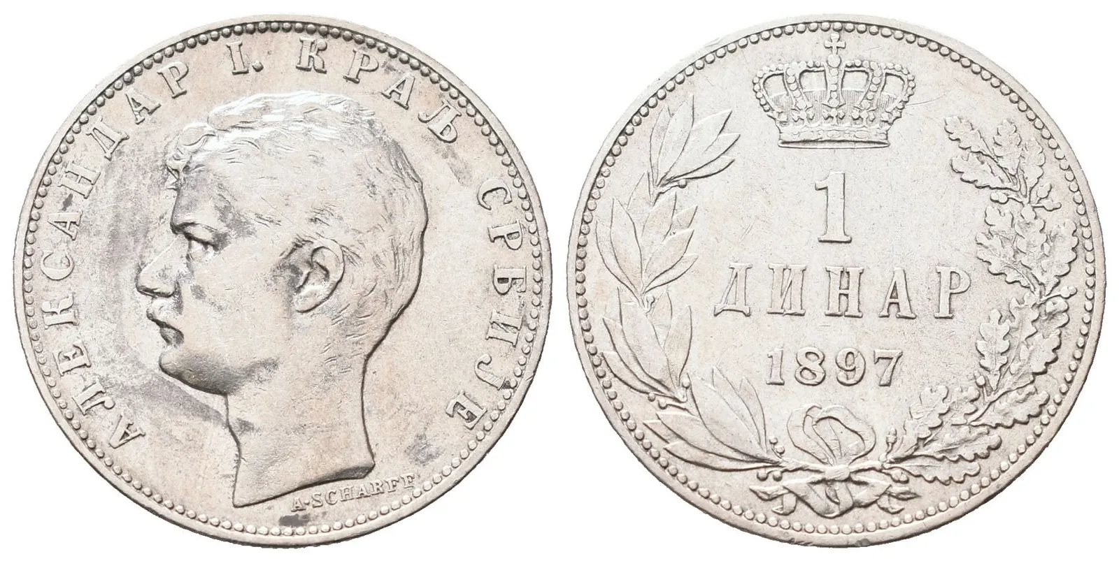Srbsko, 1 Dinar 1897