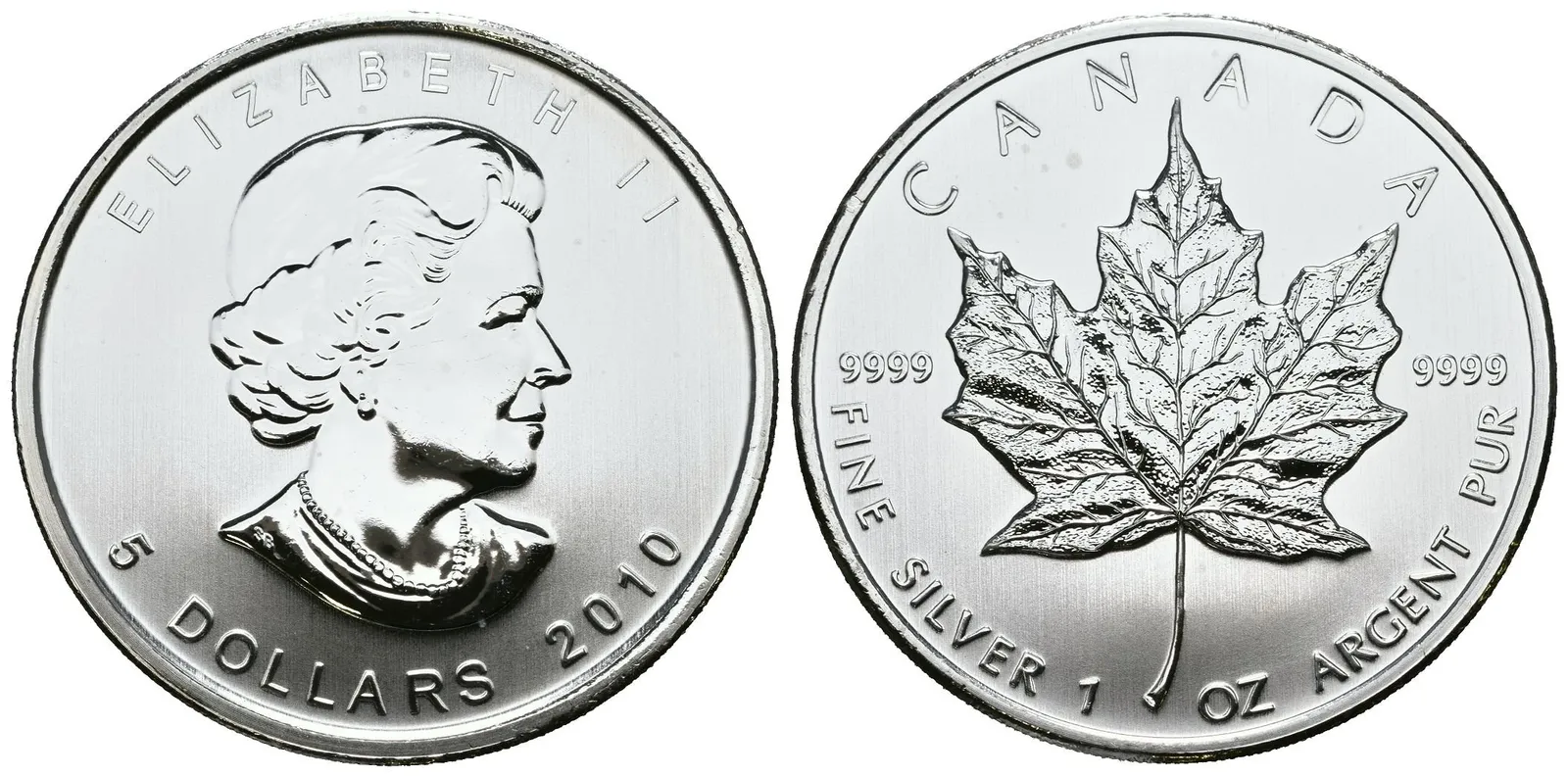 Kanada, 5 Dollars 2010 - Maple Leaf