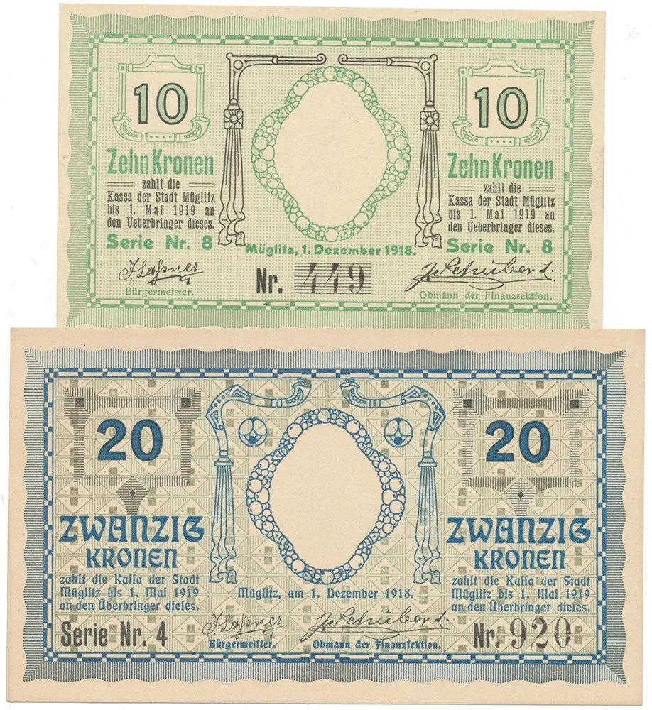 Nouzovky české od roku 1914 — 1