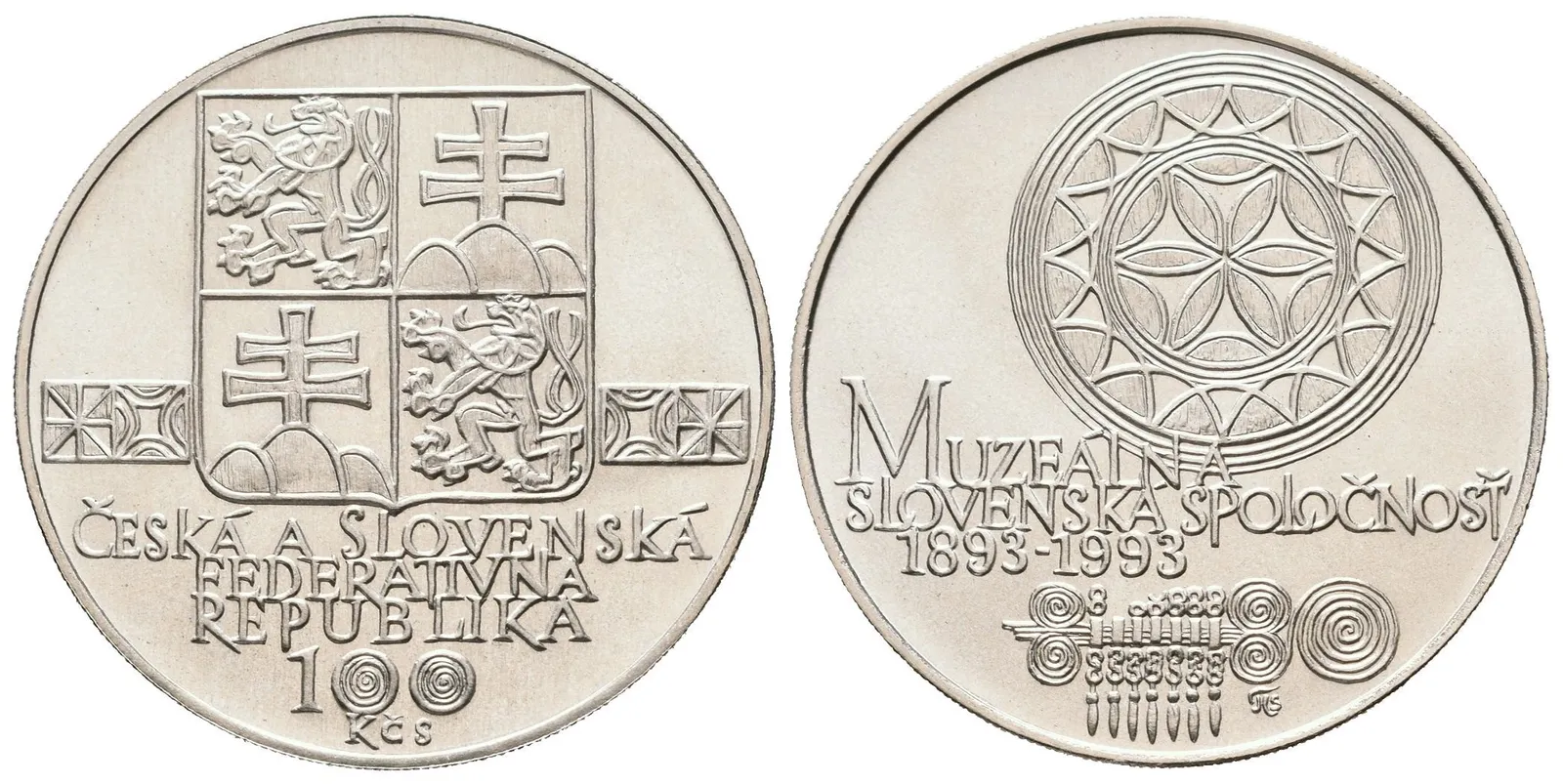 100 Kčs 1993 - Slovenská muzeální společnost — 1