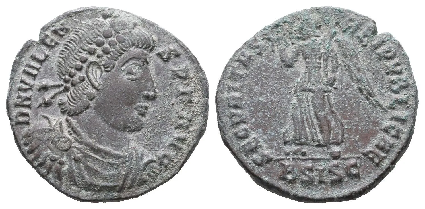 Valens, nummus, Siscia, RIC IX 7