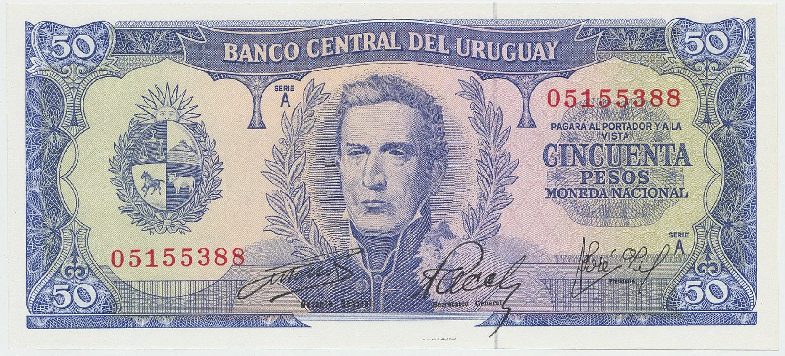 Uruguay, 50 Pesos (1967), P.46