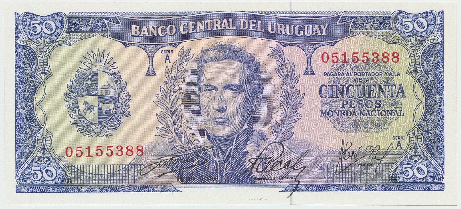 Uruguay, 50 Pesos (1967), P.46