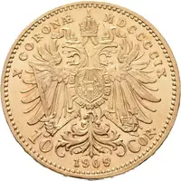 10 Koruna 1909, typ Marschall - fotografie 4