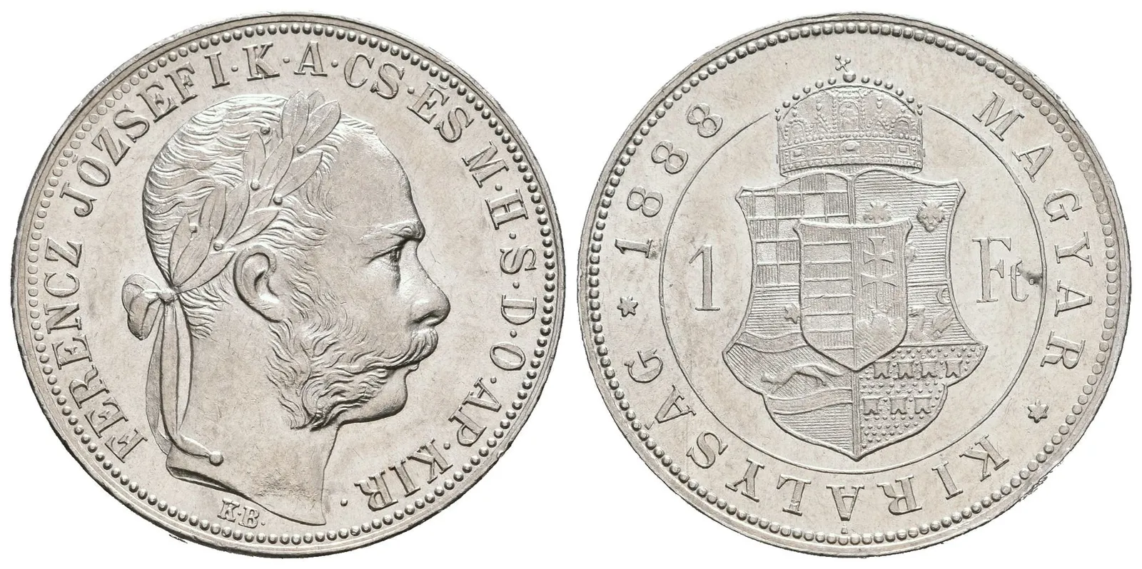Zlatník 1888 KB, krásná zachovalost, ražební lesk, drobné rysky — 1