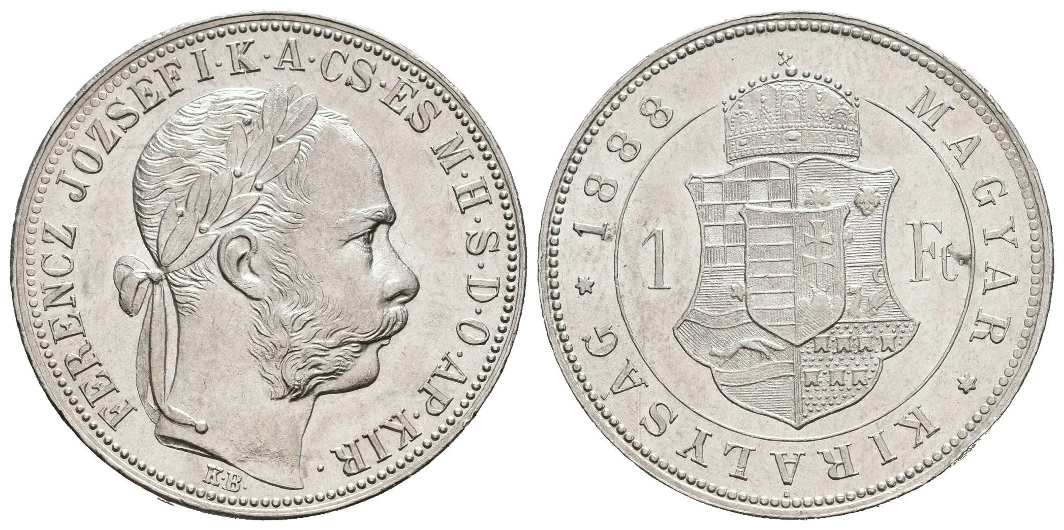 Zlatník 1888 KB, krásná zachovalost, ražební lesk, drobné rysky — 1