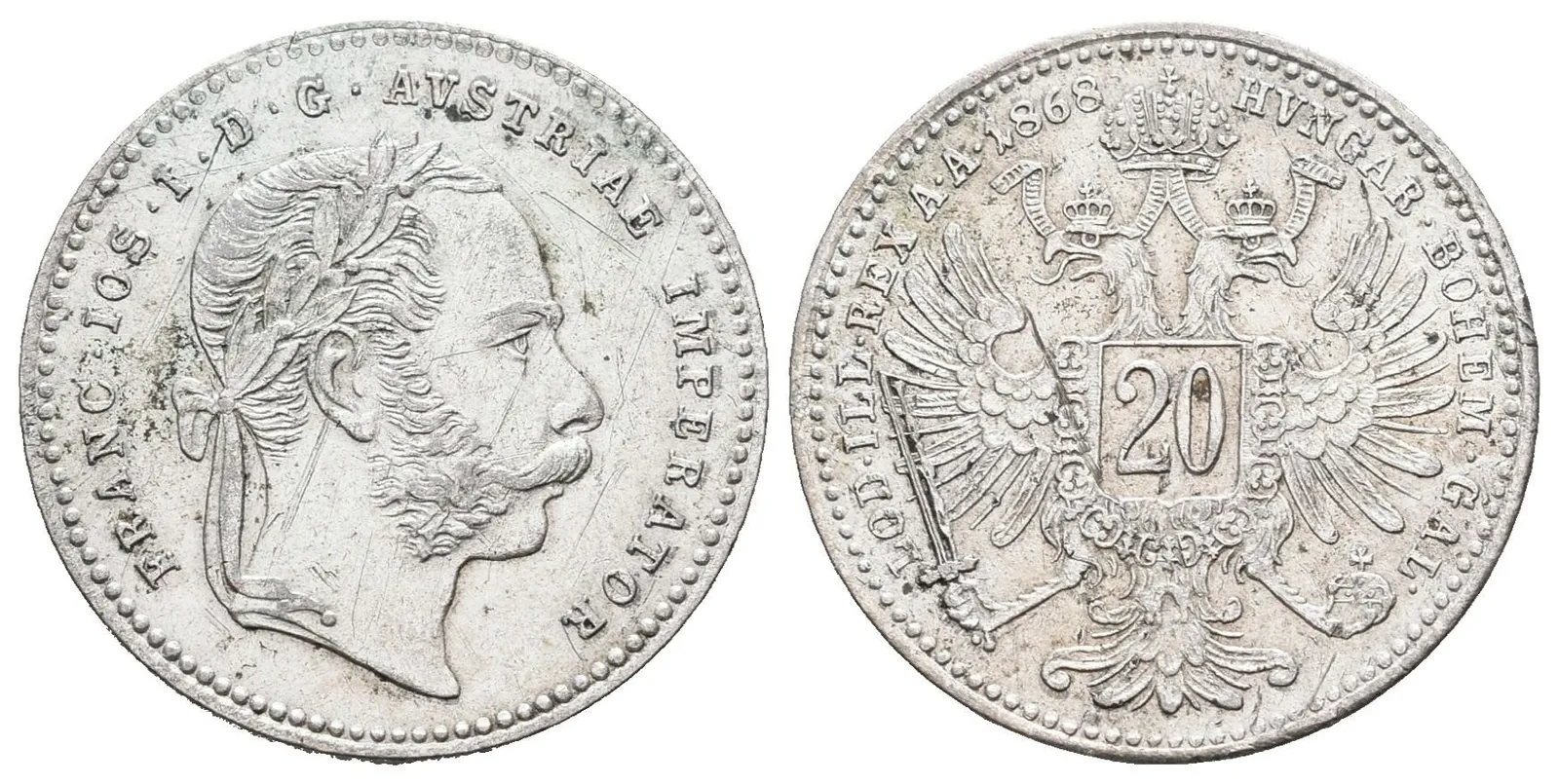 20 Krejcar 1868
