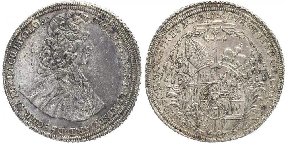 Olomouc - biskupství, Wolfgang von Schrattenbach, 1711 - 1738 — 1