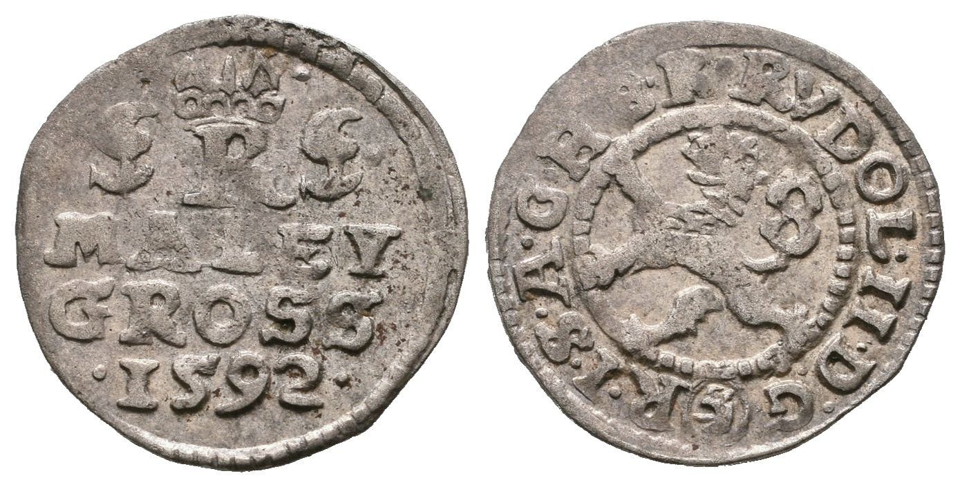 Rudolf II., Malý groš 1592, České Budějovice