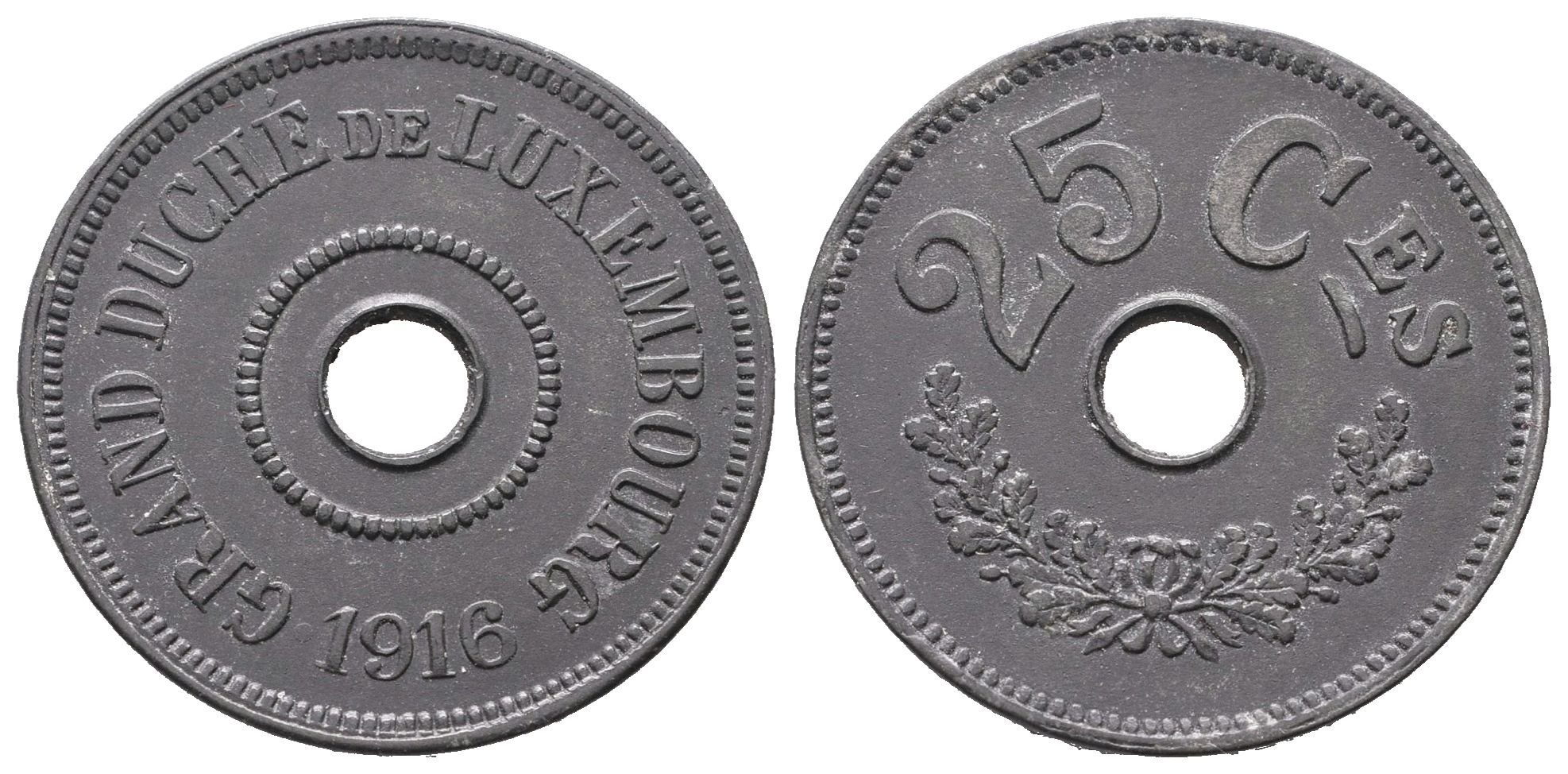 Lucembursko, 25 Centimes 1916