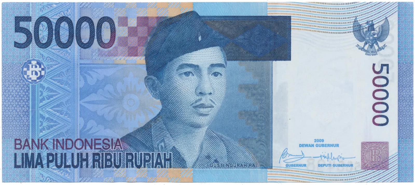 Indonésie, 50.000 Rupiah 2005~2007, P.145