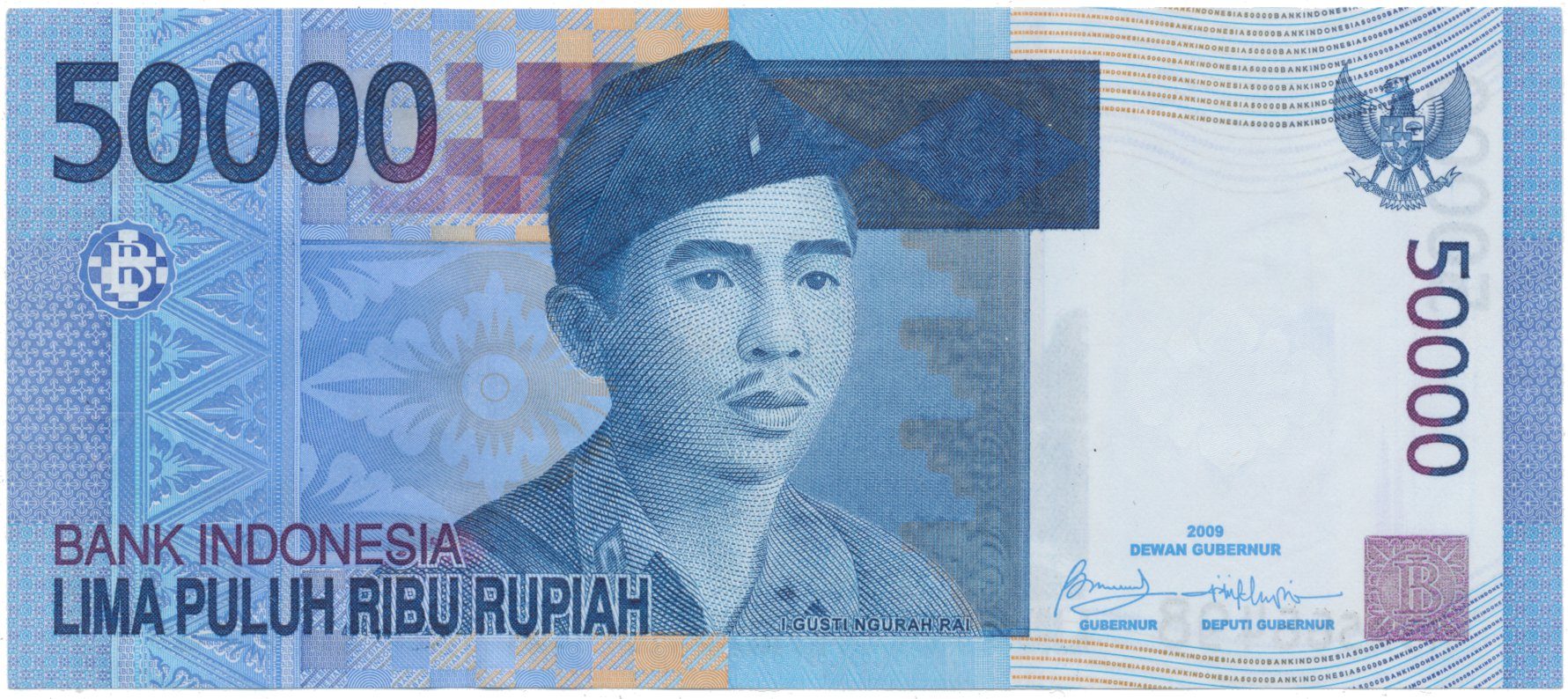 Indonésie, 50.000 Rupiah 2005~2007, P.145