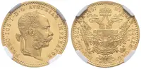 Dukát 1897, NGC MS 63 - fotografie 2