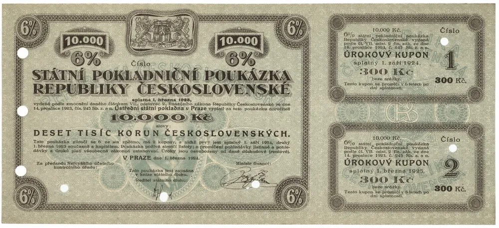 Státní pokladniční poukázky, 1919 - 1939 — 1
