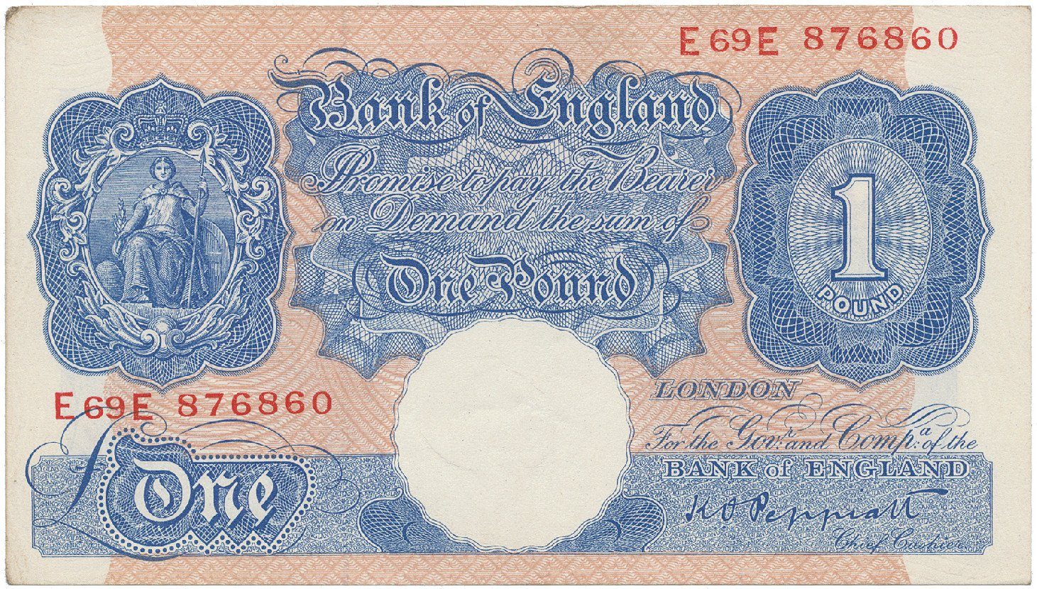 Velká Británie, 1 Pound (1940~1948), P.367a
