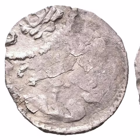 Denár moravský, Cach 901, silně exc. a ned., zajímavý dvojráz