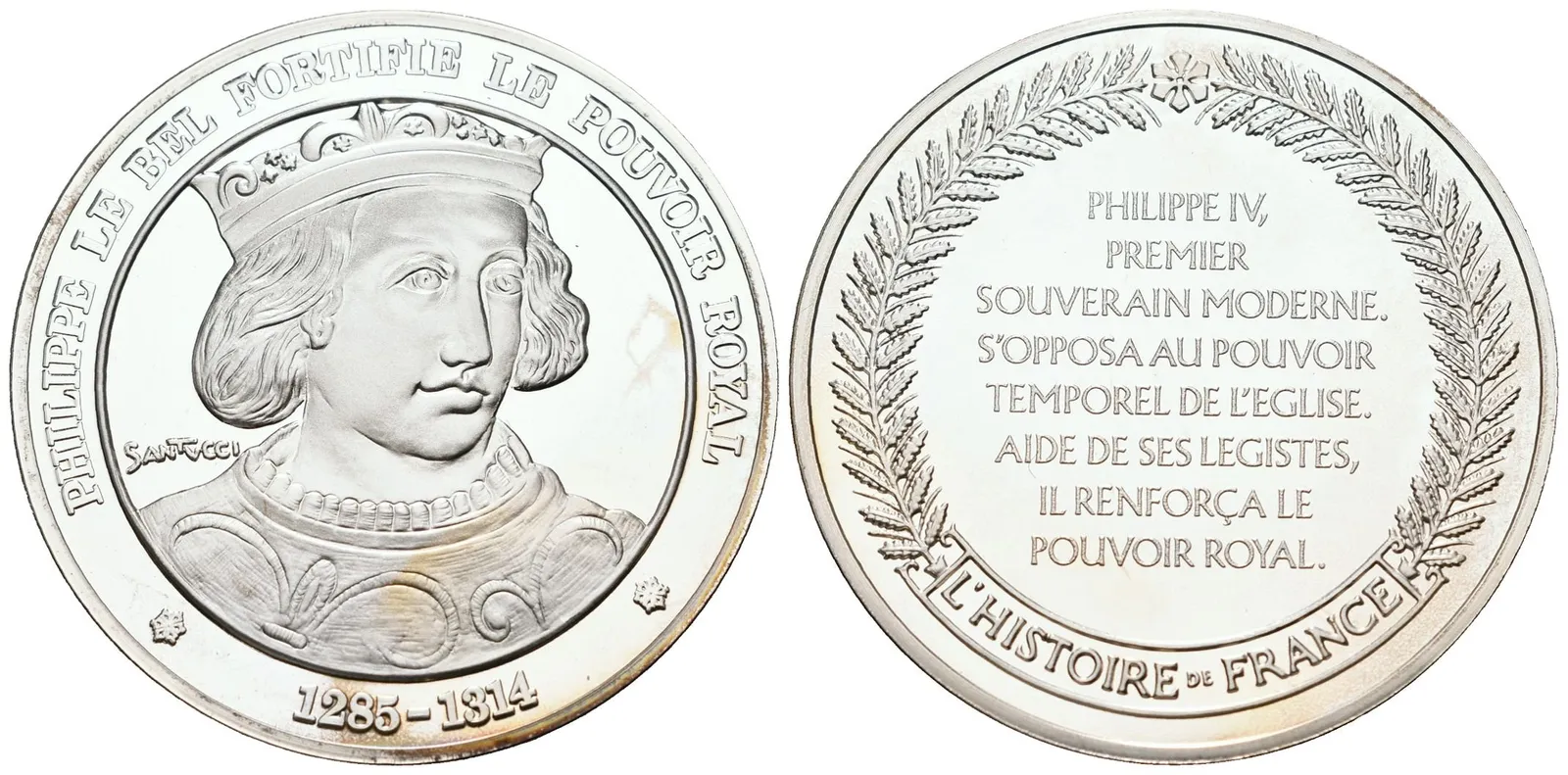 Francie - AR Medaile b.l. - Philippe le Bel