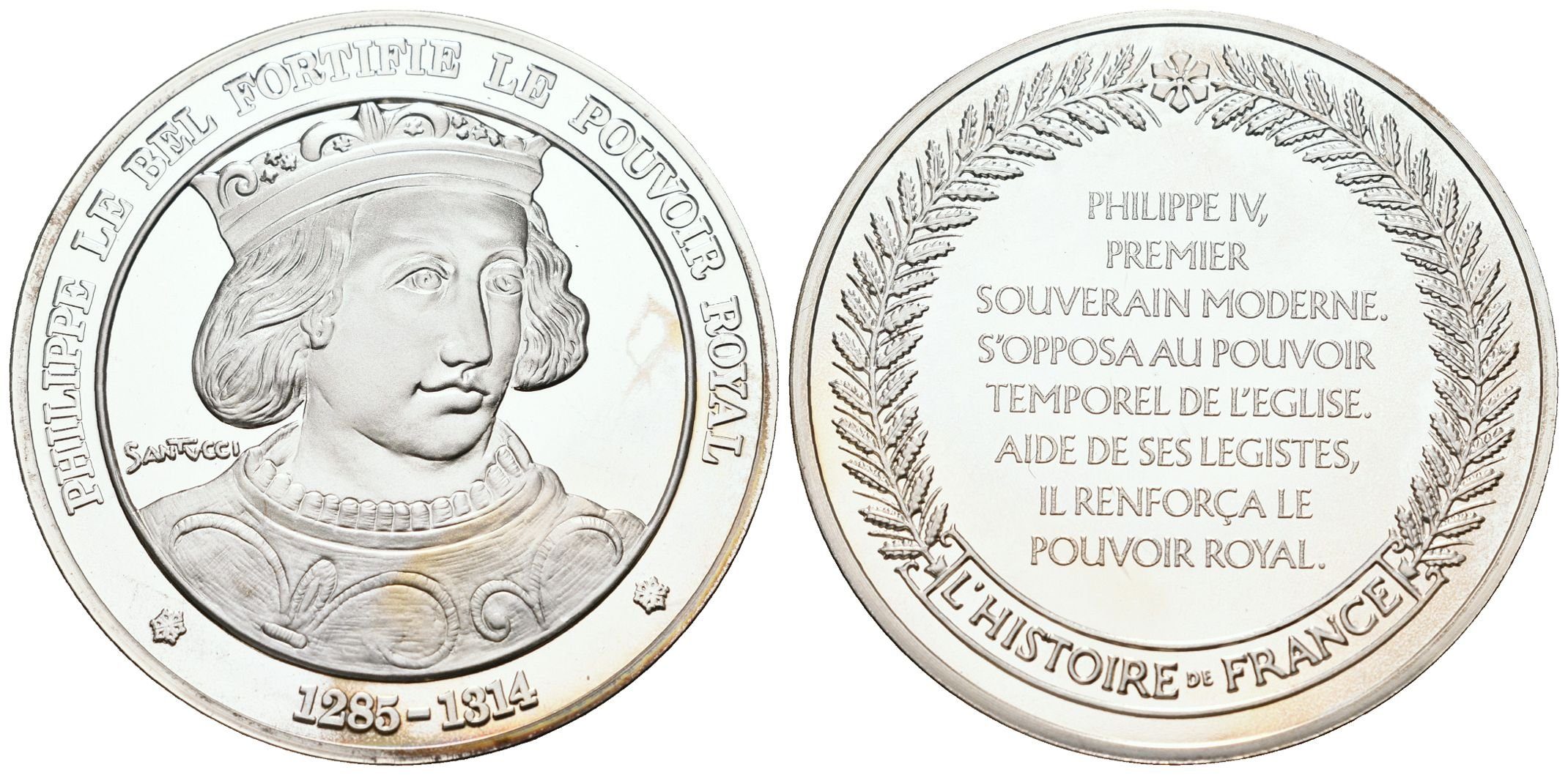 Francie - AR Medaile b.l. - Philippe le Bel