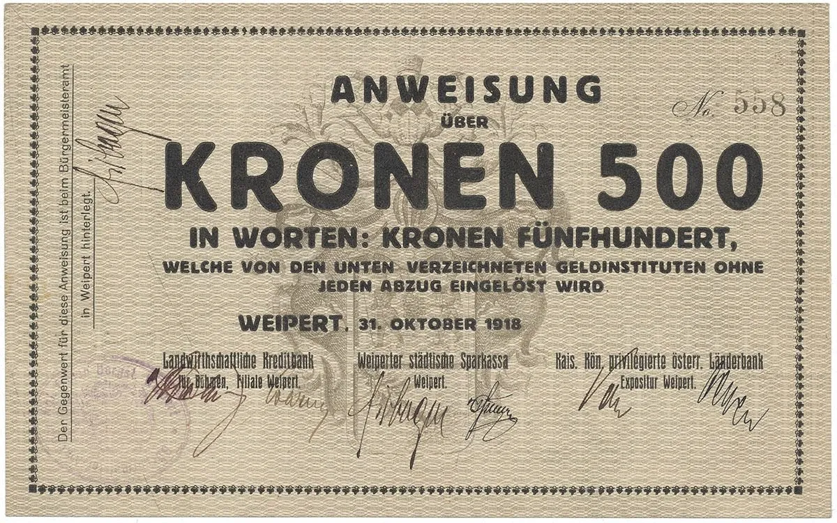 Nouzovky české od roku 1914 — 1