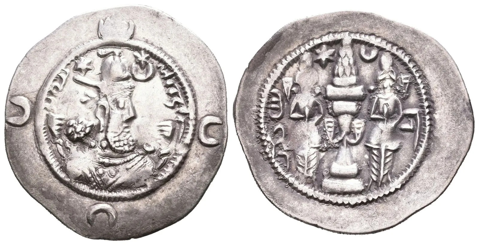 Drachma, minc. GN (Gonpišapur), rok 3, Göbl 194, pěkná zachovalost, patina — 1