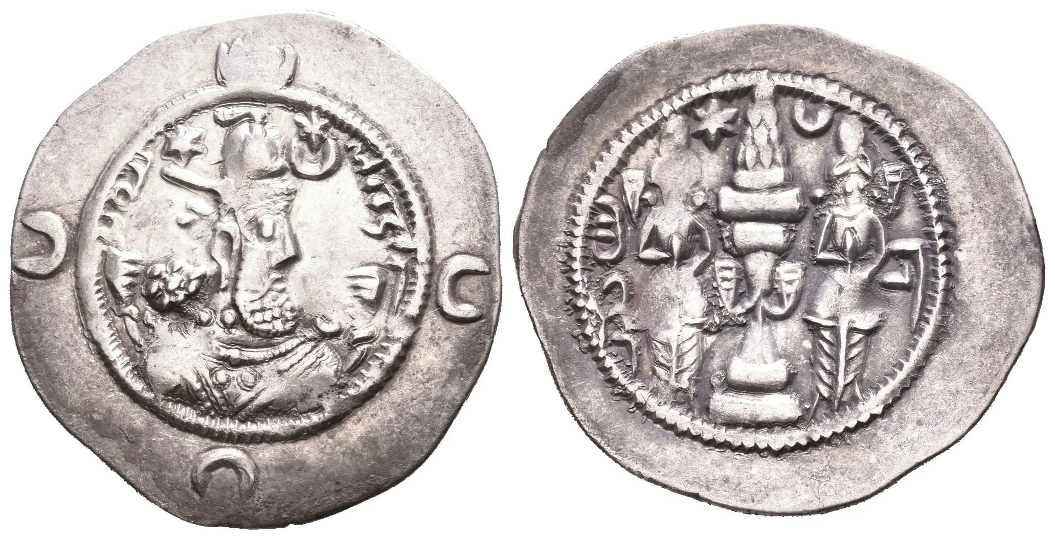 Drachma, minc. GN (Gonpišapur), rok 3, Göbl 194, pěkná zachovalost, patina — 1
