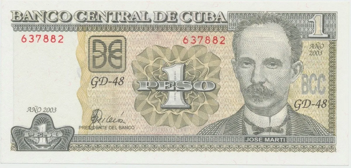 Kuba, 1 Peso 2001~2009, P.121a~i