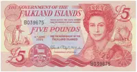 Falklandy, 5 Pounds 2005, P.17a