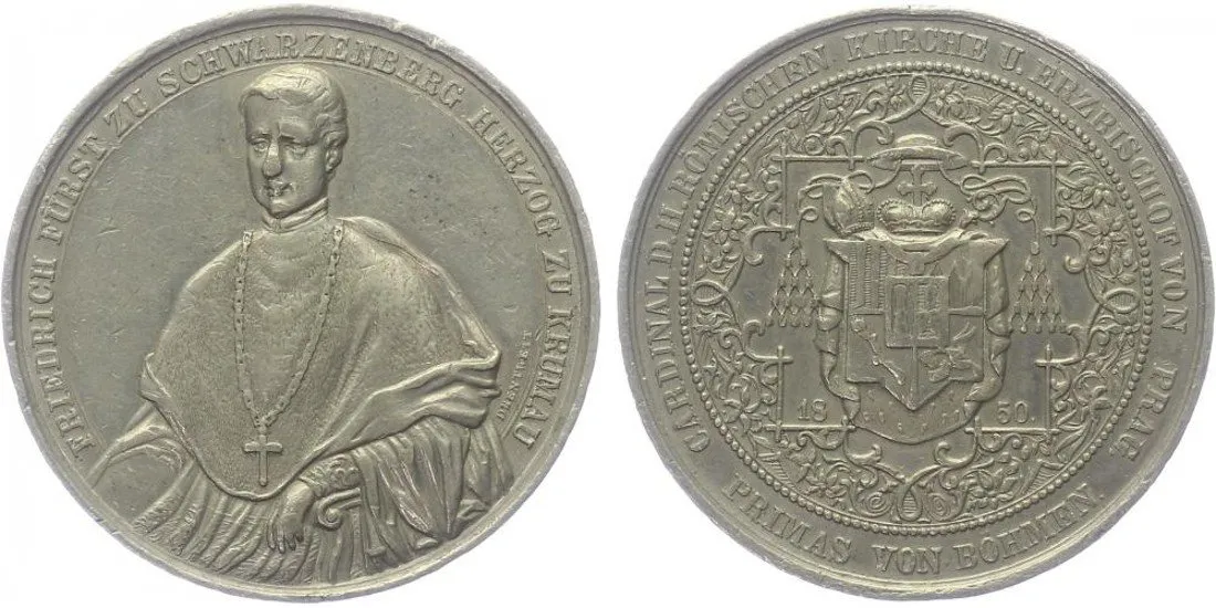 Praha - arcibiskupství, Friedrich Johann Joseph Schwarzenberg, 1849 - 1885 — 1