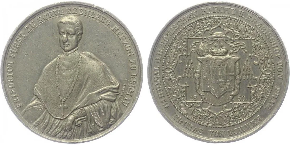 Praha - arcibiskupství, Friedrich Johann Joseph Schwarzenberg, 1849 - 1885 — 1