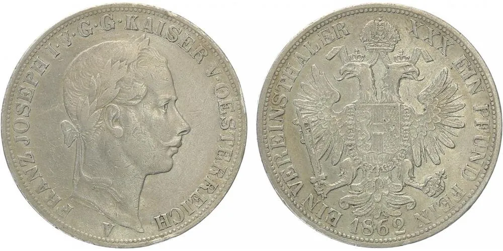 Rakouská a spolková měna, 1857 - 1892 — 1