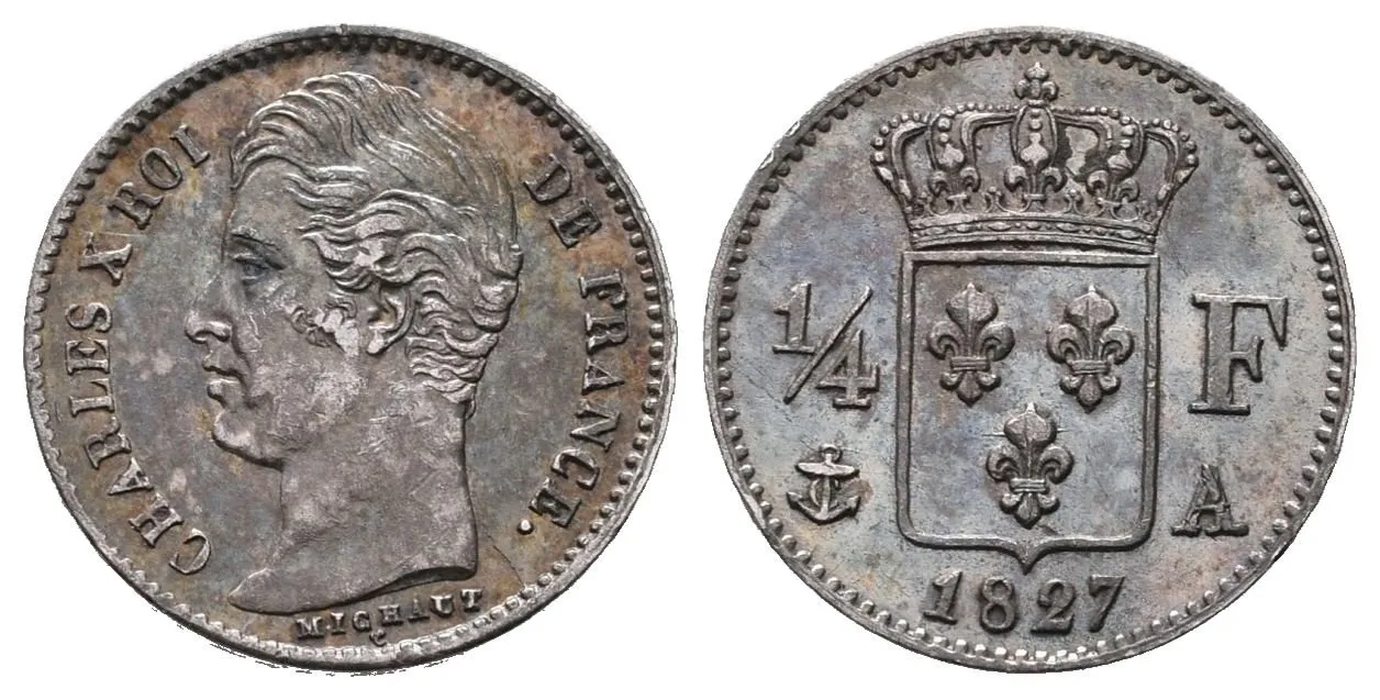 Francie, 1/4 Frank 1827 A