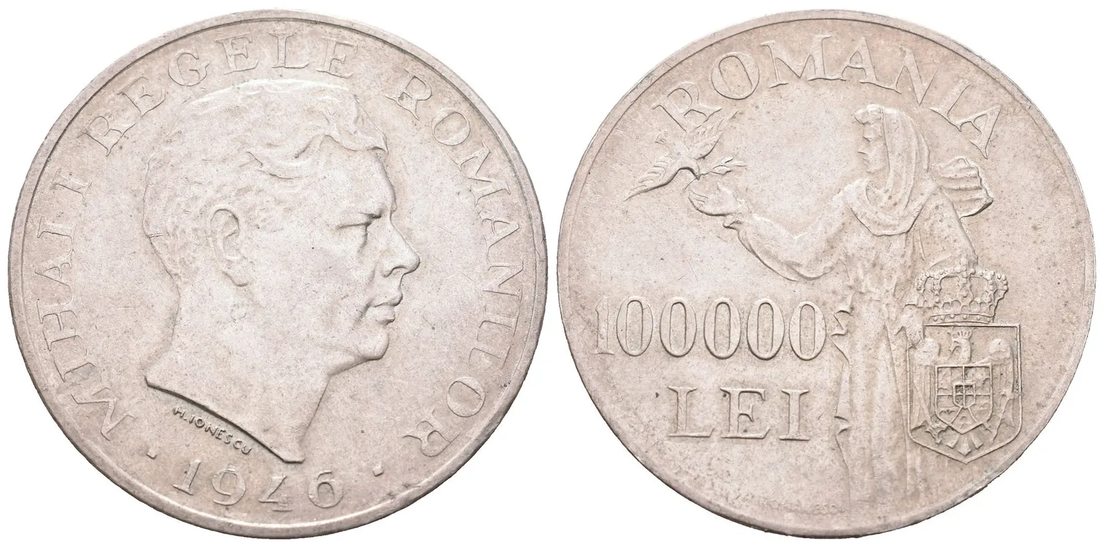 Rumunsko, 100 000 Lei 1946