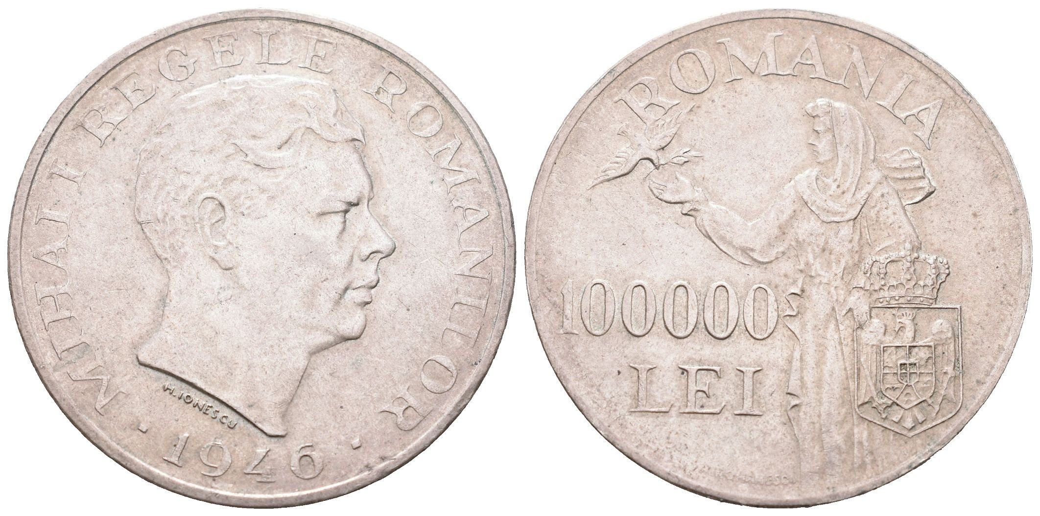 Rumunsko, 100 000 Lei 1946