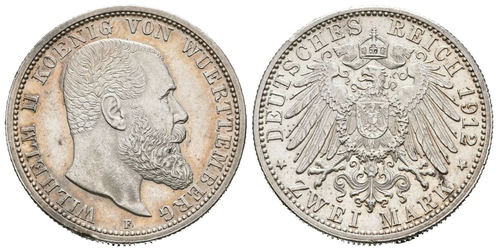 Württembersko, 2 Marka 1912
