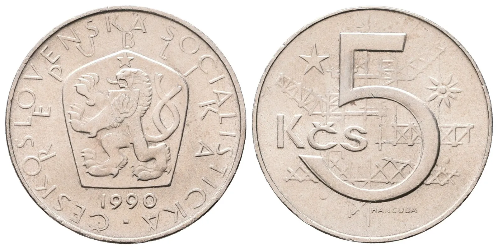 5 Koruna 1990